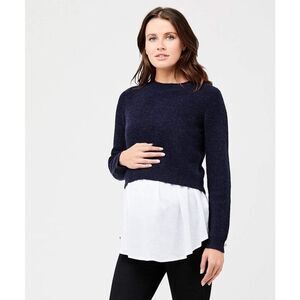 ✨HP✨RIPE MATERNITY Mandy Detachable Nursing Knit Sz Large Sweater✨